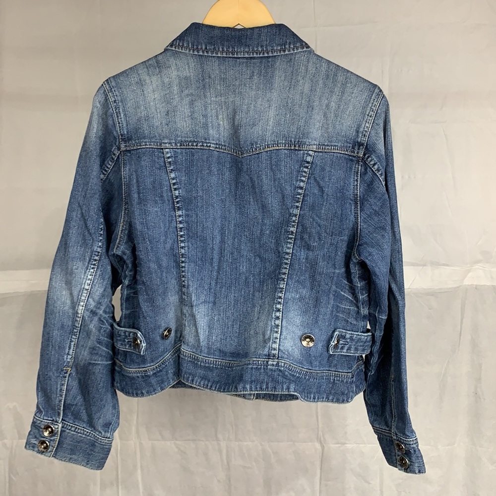 Lane Bryant Blue Denim Jean Jacket - Picture 6 of 16